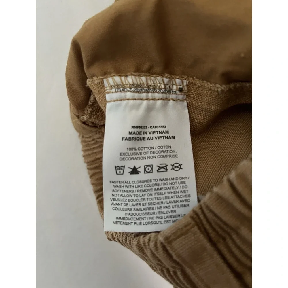 Nike Sportswear Metro Ground Carpenter Pants Kids Large Brown Double Knee FV8047